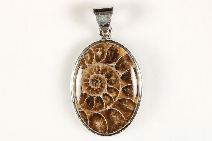 Fossil Ammonite Pendant - Million Years Old #205792